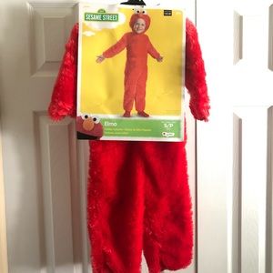 Toddler Elmo Costume (size SM/2T)
